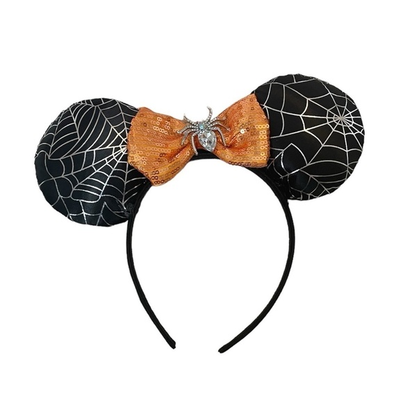 Disney | Halloween Themed Minnie Mouse Ears- Spider Inspired - Picture 1 of 4